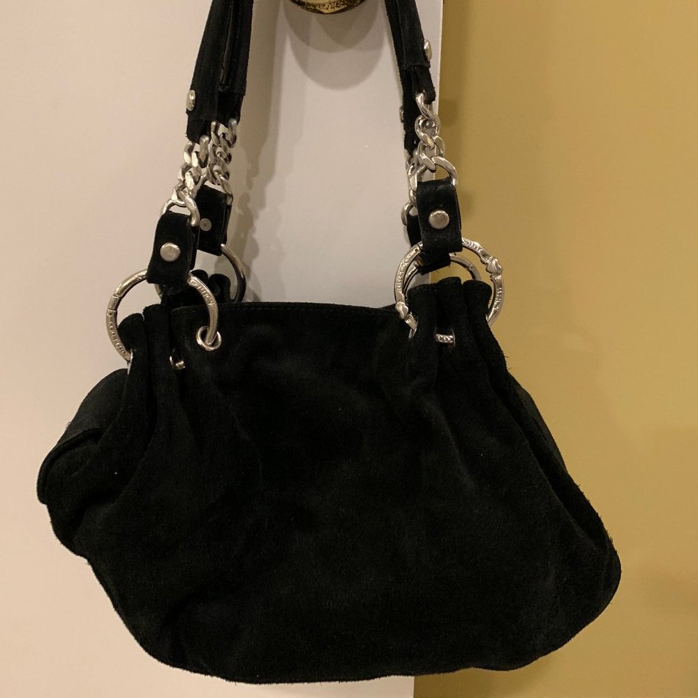 Juicy Couture Black Suede Satchel